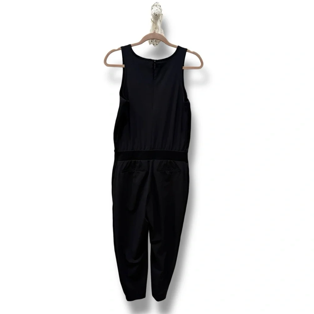 Athleta Sleek Black Sleeveless Jumpsuit - Picture 2 of 3